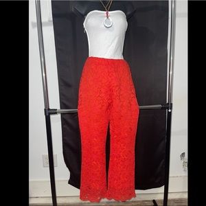 Free People Red-Orange Pants
